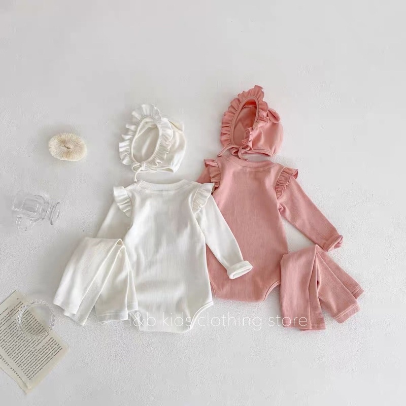 BÈO TĂM Set body kèm quần tặng mũ mã 50065