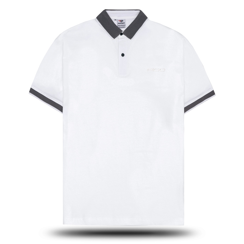 Áo thun polo nam cổ bẻ cotton, logo ép nhiệt Zppl32 (chọn màu)