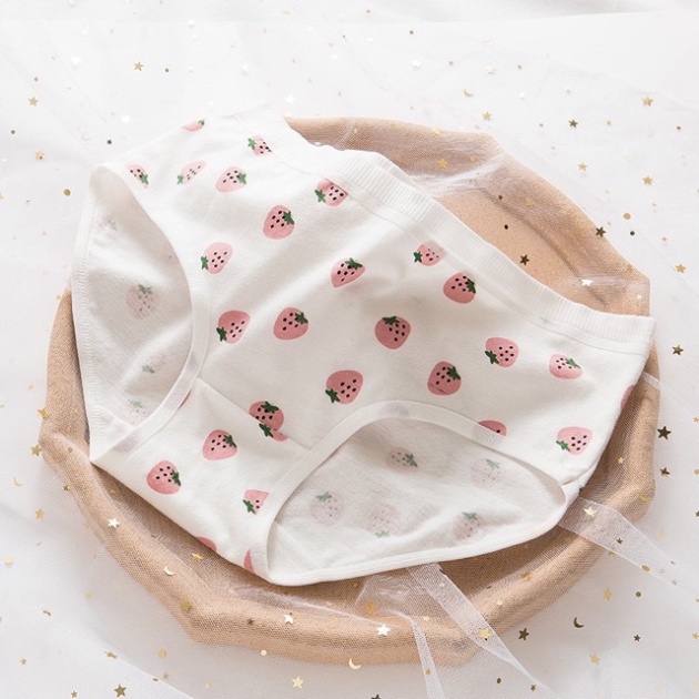 Quần nót nữ cotton cạp to dễ thương KIMCHIBIKINI quần chip nữ vải mềm in hình dễ thương QL028