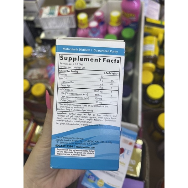 Nordic Naturals Ultimate Omega 1280 mg Omega 3 ,2xmini
