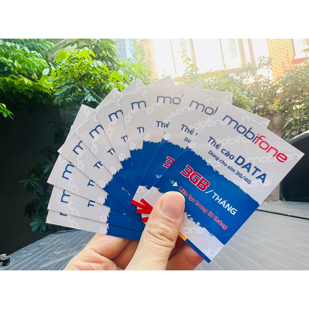 Thẻ data Mobifone 3GB/Tháng - 12 Tháng không phát sinh cước
