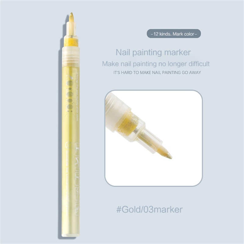 Set 12 Bút Gel Trang Trí Móng Nghệ Thuật YOUYO Dành Cho Nữ