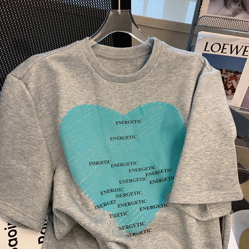 NRVP Áo Thun Unisex Mùa Hè Dáng Suông Tay Cộc Phong Cách Hàn Quốc Cho Nam Nữ