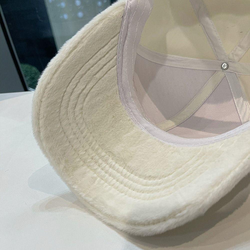 Mũ Lông Thỏ Vành Cong Dày Dặn Giữ Ấm Mùa Đông Phong Cách Vintage Thanh Lịch