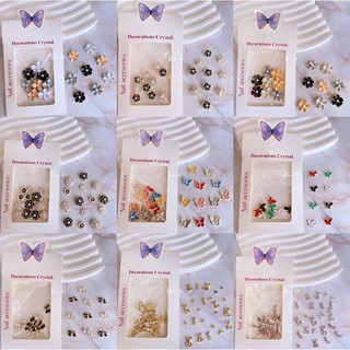 Phụ kiện charm hoa charm nơ cao cấp mix mẫu