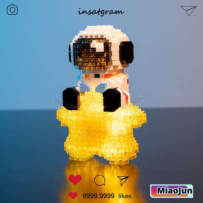 Bộ Đồ Chơi Lắp Ráp Mô Hình Phi Hành Gia 3D Dễ Thương Cho Bé có 12 con giáp ko sop