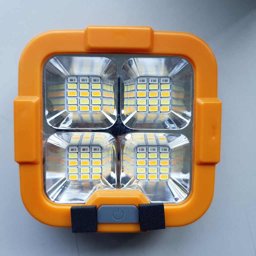 Đèn tích điện năng lượng mặt trời hoặc sạc điện 220V D5 60 LED siêu sáng pin 2400Mah sử dụng lên đến 10h đèn led 100W