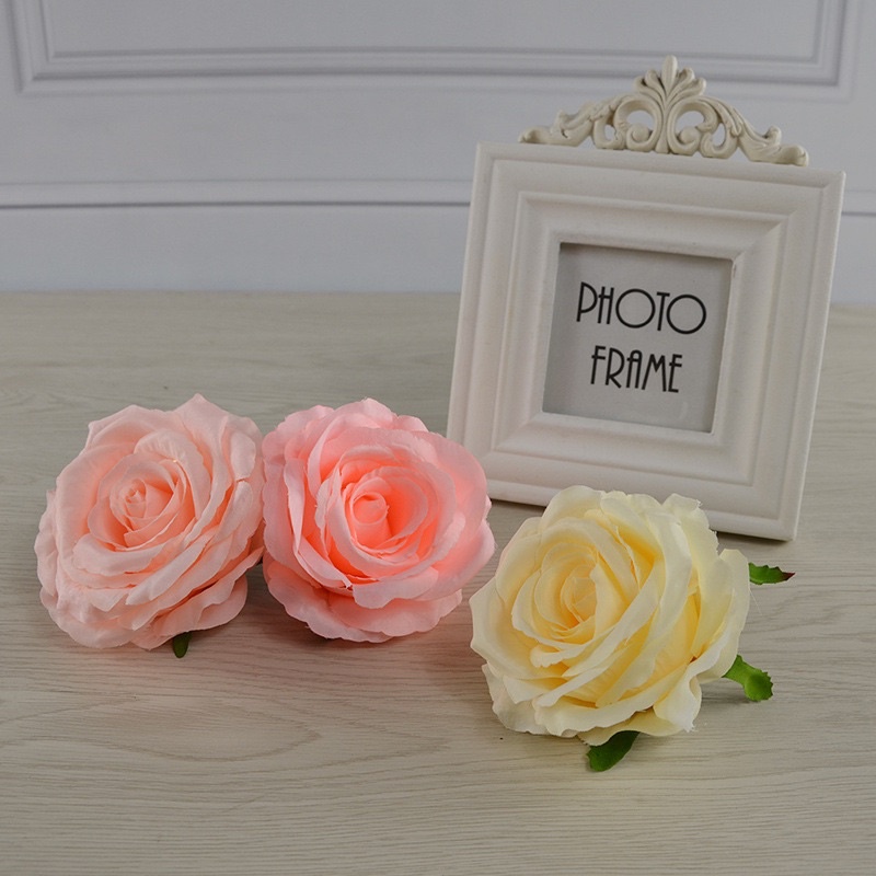 Đầu bông Hoa hồng Vải nhung cao cấp, bông to 11cm