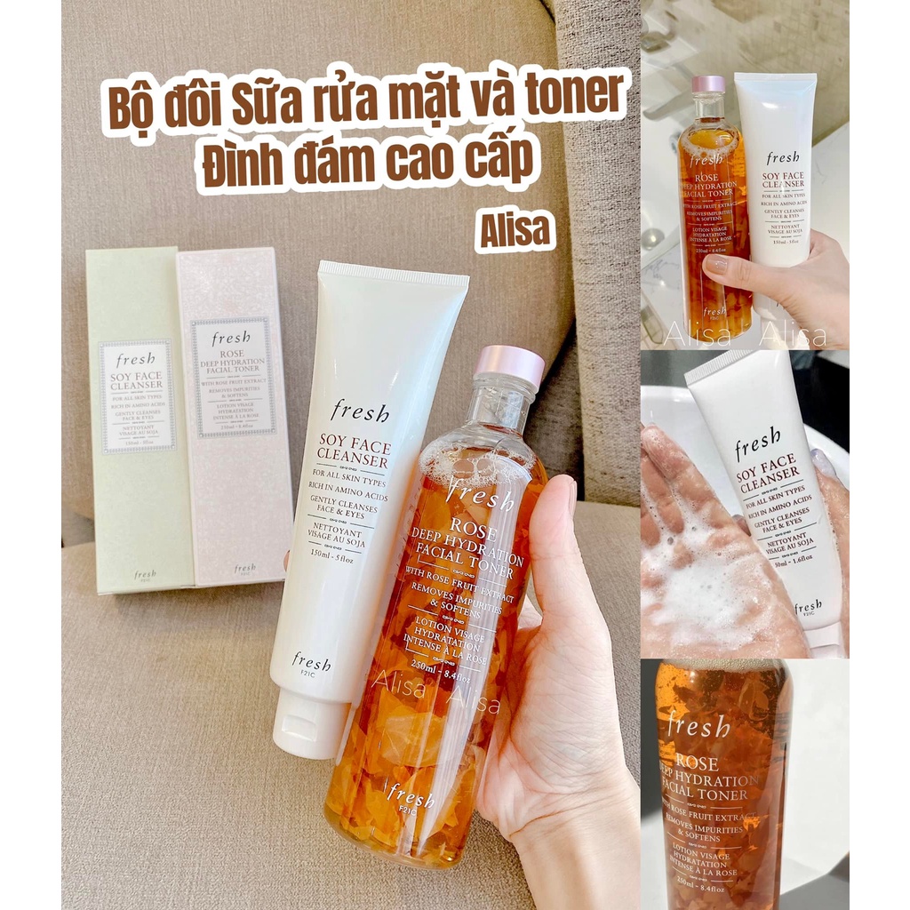 Sữa rửa mặt, toner  Fresh - ALISA