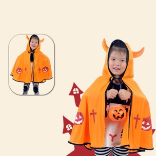 Áo choàng mũ sừng ác quỷ Halloween