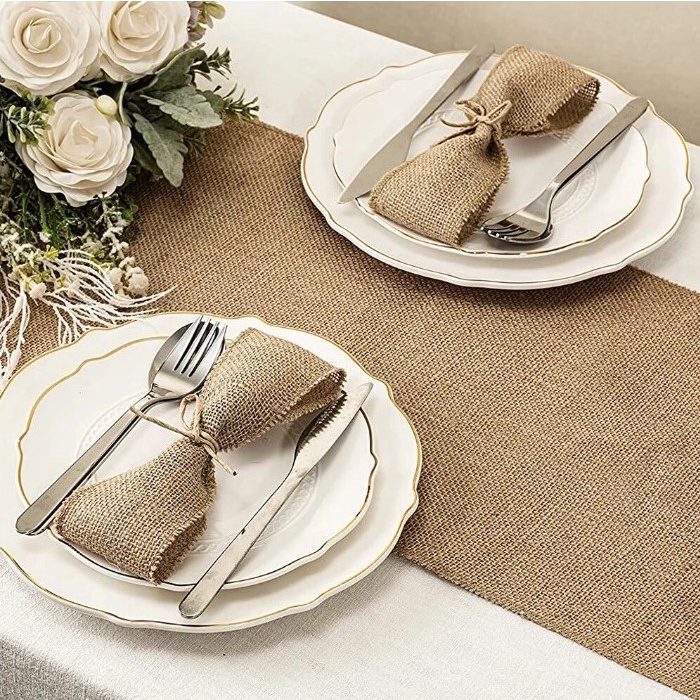 Cuộn ruy băng vải bố 5m, đủ size, ruy băng vải đay, cuộn dài 5m, làm handmade, decor, trang trí tiệc, thắt lơ