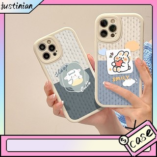 Ốp lưng cho iPhone 11 12 13 14ProMax 7 8plus 7/8 / SE 6 6P XR xs max 13Pro 12mini new ins style minimalist texture texture anti-drop protective shell cartoon
