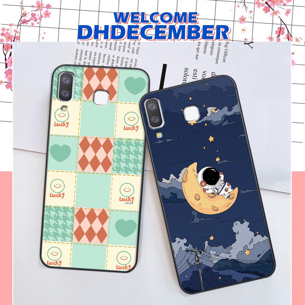 Ốp lưng Samsung A8 STAR / A9 STAR in hình tim, kẻ vuông mẫu mới CỰC XINH