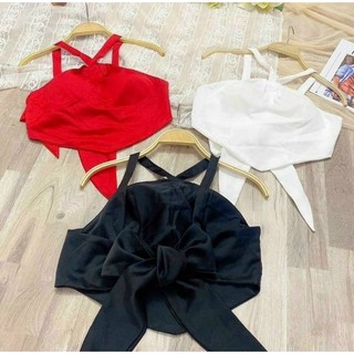 Áo Yếm Cột Nơ Phi Hàng Có Mút Ngực lyie