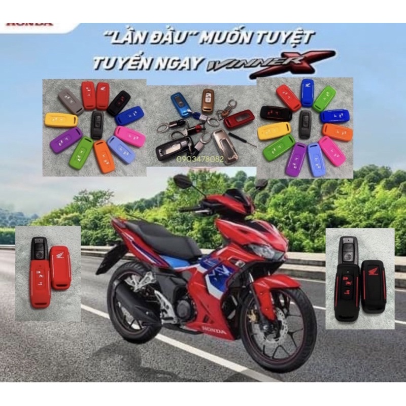 Vỏ, bao, Ốp ( Bọc) bảo vệ chìa khoá xe HONDA WinnerX, WinnerXV3 bằng Silicone cao cấp