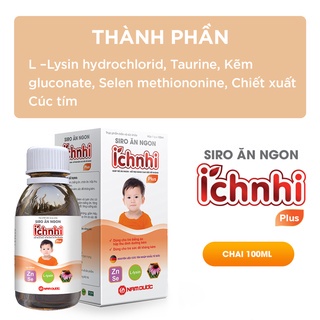 Siro ăn ngon Ích Nhi plus (Chai 100ml)