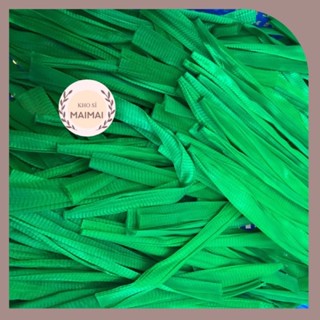 Túi lưới nhựa màu Xanh đủ size đựng trái cây, hành tỏi, phân bón...