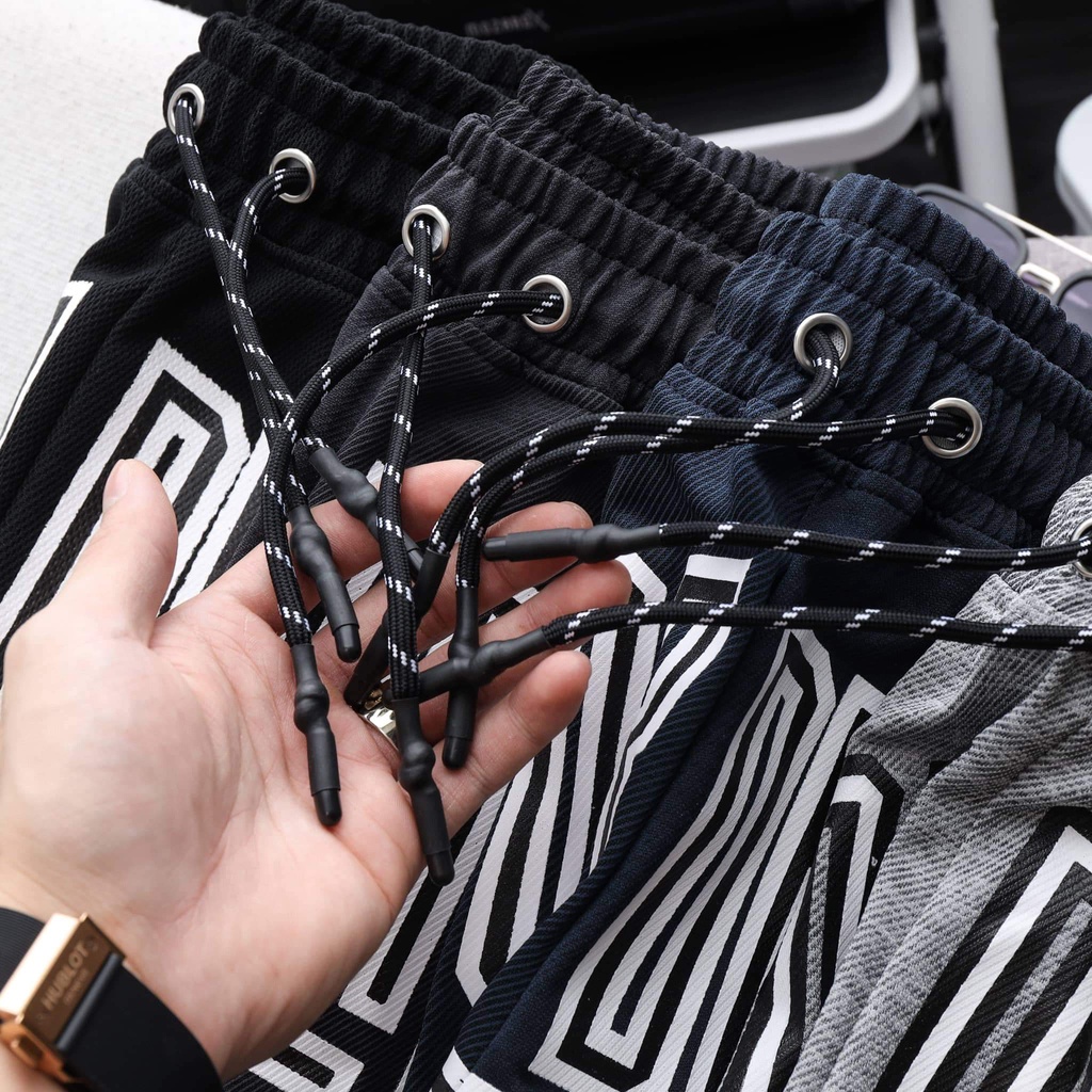 Quần short lửng thể thao nam lưng chun, chất thun vải mè cao cấp JD001