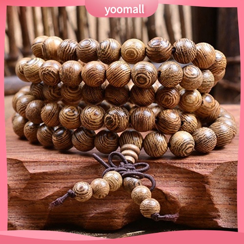 Vòng Tay Chuỗi Hạt Gỗ 8mm Cầu Nguyện Dành Cho Nam Và Nữ