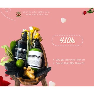 [Mua 1 tặng 1] CẶP DẦU GỘI + DẦU XẢ THẢO MỘC THIÊN TRI (500ml)