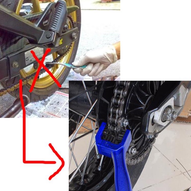 Bàn chải vệ sinh sên chuyên nghiệp cho xe máy