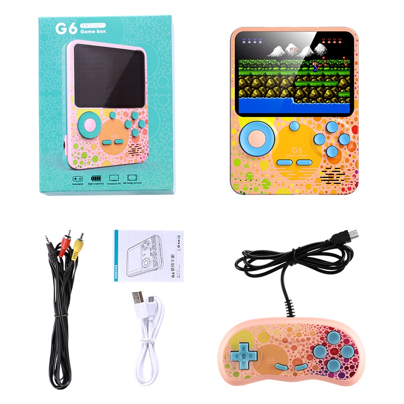 ♣∋◆Máy Chơi game Cầm Tay G6 666 Trò Chơi Có Thể Sạc Pin 6000mAh