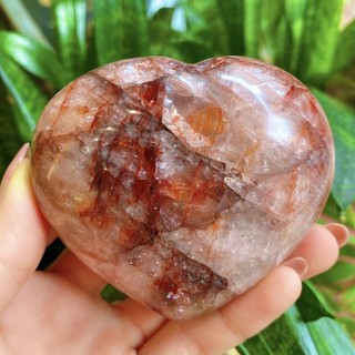 Trái tim đá Fire Quartz