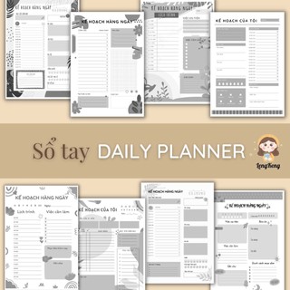 [Daily Planner] Sổ Tay Kế Hoạch Nhật Ký Hàng Ngày Daily Planner A5, Gồm 60 Trang, Bìa Mềm