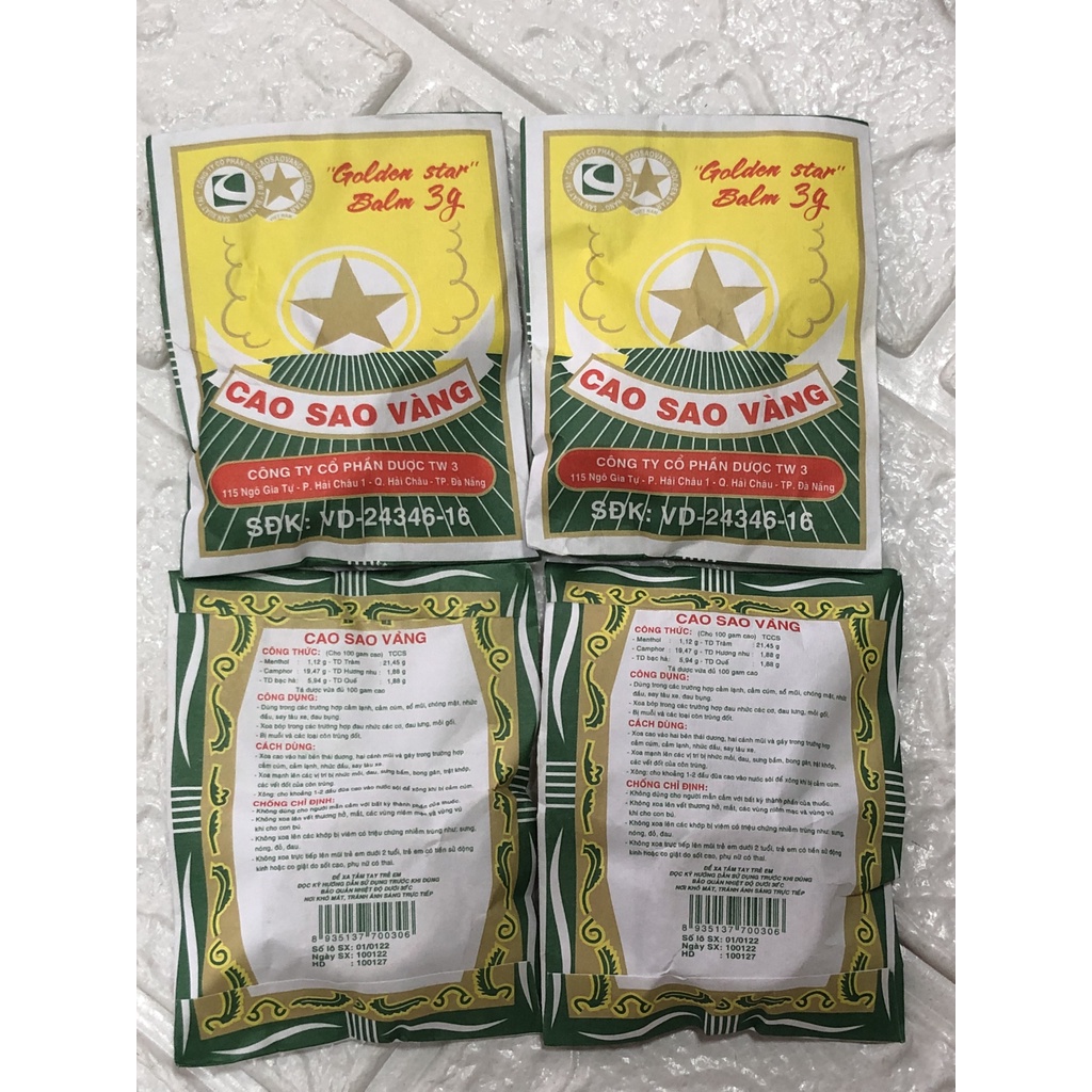 Cao Sao Vàng  Dược TW3 3gr