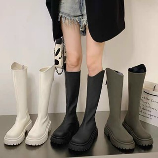 Giày Boot nữ cổ cao tới gối gót vuông cao 5cm