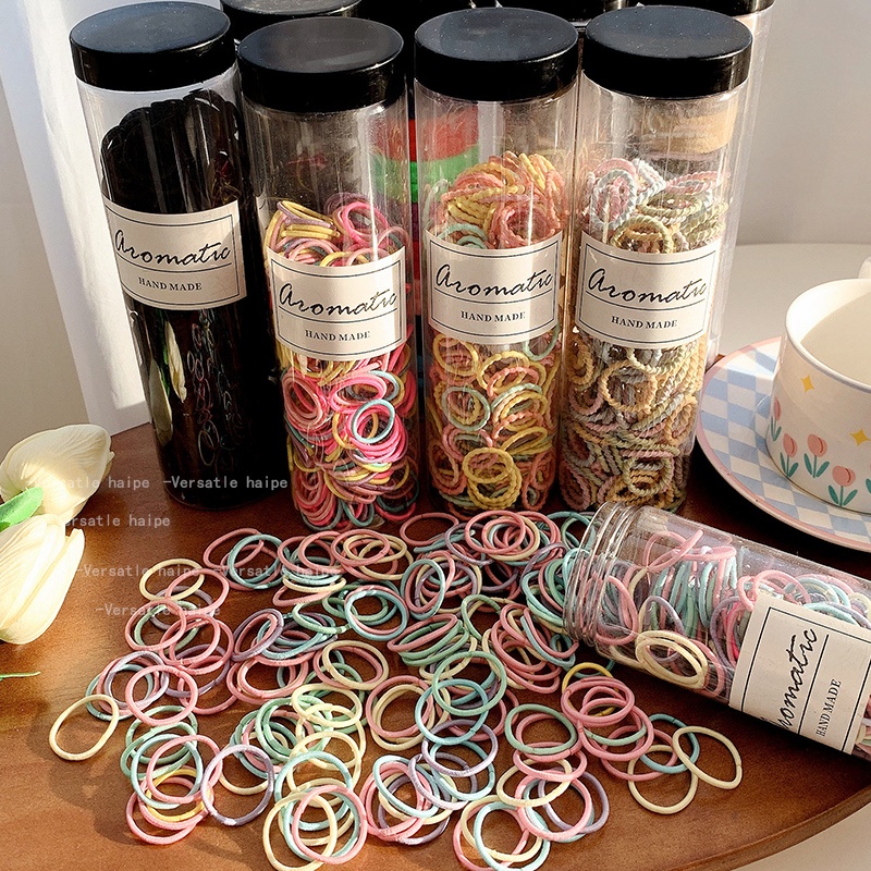 300 Dây Buộc Tóc Cao Su Hình Viên Đạn