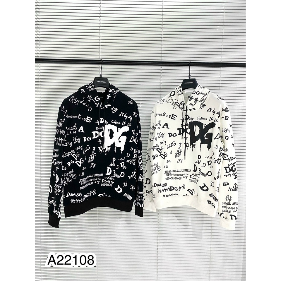 Áo Hoodie Nam D&G Họa Tiết Nhiều Chữ . Áo Nỉ Hoodie Unisex Nam Nữ D&G Cao Cấp - MINH TÂY STORE