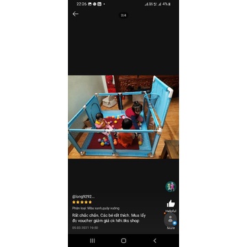 Quây bóng, Nhà bóng, Lều bóng VUÔNG cho bé - tặng 10 bóng nhựa 5cm