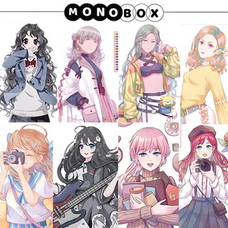 Washi tape sticker chiết nhân vật nữ anime cute làm tranh thiệp trang trí sổ MONO BOX