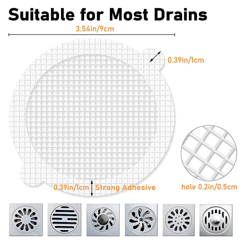 Bộ 30 Miếng Dán Lưới Dùng Một Lần Cho Bồn Rửa Mặt
