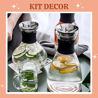 Bình detox thủy tinh - bình thủy tinh chịu nhiệt trong suốt