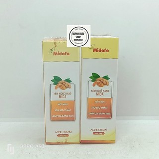 Kem nghệ mida acne cream, ngừa mụn, thâm sẹo tuýp 25g