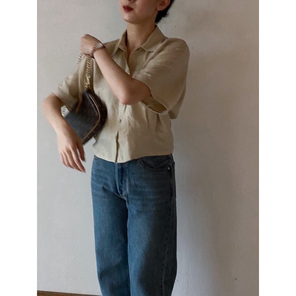 𝐒𝐚𝐦𝐢 𝐒𝐡𝐢𝐫𝐭𝐬 - Sơ Mi Linen Dáng Ngắn