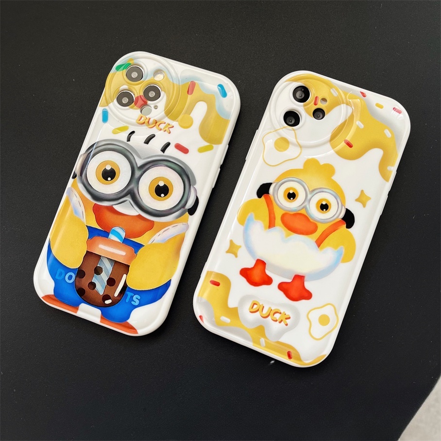 Ốp Điện Thoại Hình Chú Gà Con Màu Vàng Cho Iphone6 6splus 7 7plus 8 8plus XR x xs 12 11 pro max plus 13 promax-5011