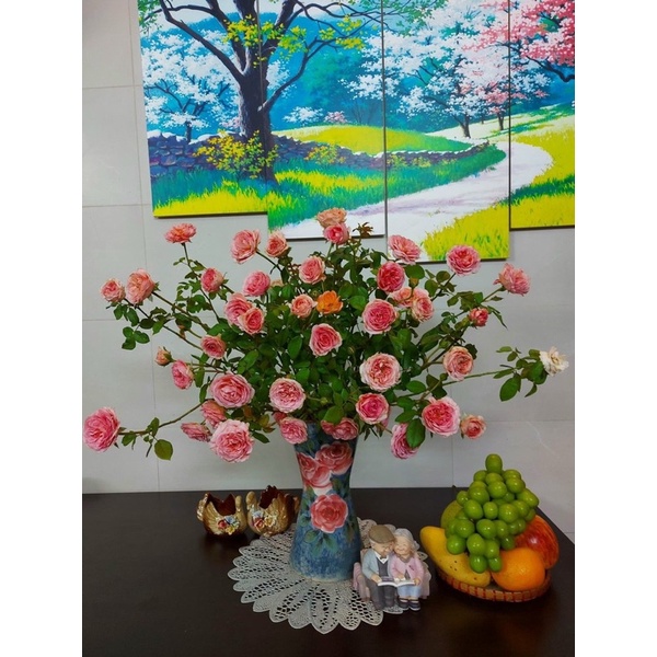 Lọ hoa vẽ tay- lọ hoa Bát Tràng