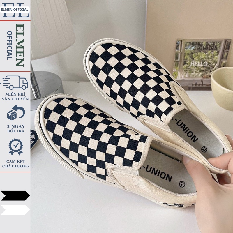 Giày Old Skool, Giày thể thao ELMEN buộc dây Nam Nữ Full Box Bill