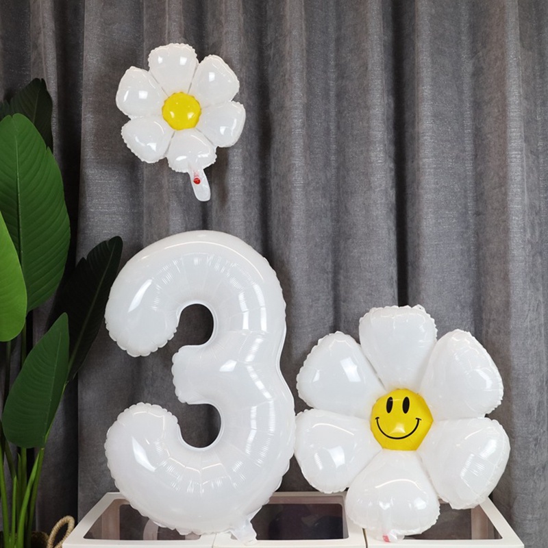 Bong Bóng Màng Nhôm Nhăn Nhỏ Hình Hoa Cúc Hoạt Hình Cho Trẻ Em