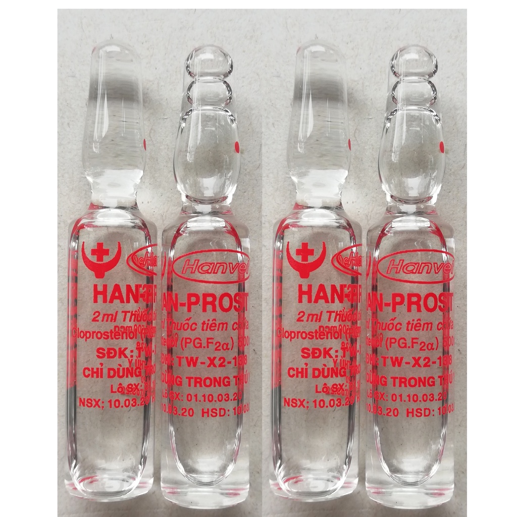 5 ống HAN-PROST 2ml  Sản phẩm cao cấp chuyên dùng cho gia súc, chó mèo đẻ theo yêu cầu