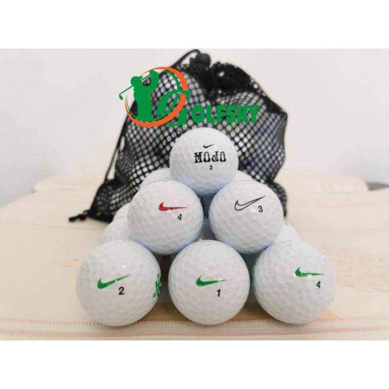 Bóng Golf Nike độ mới 85% chính hãng 3-4 lớp, bóng golf cũ thương hiệu Nike