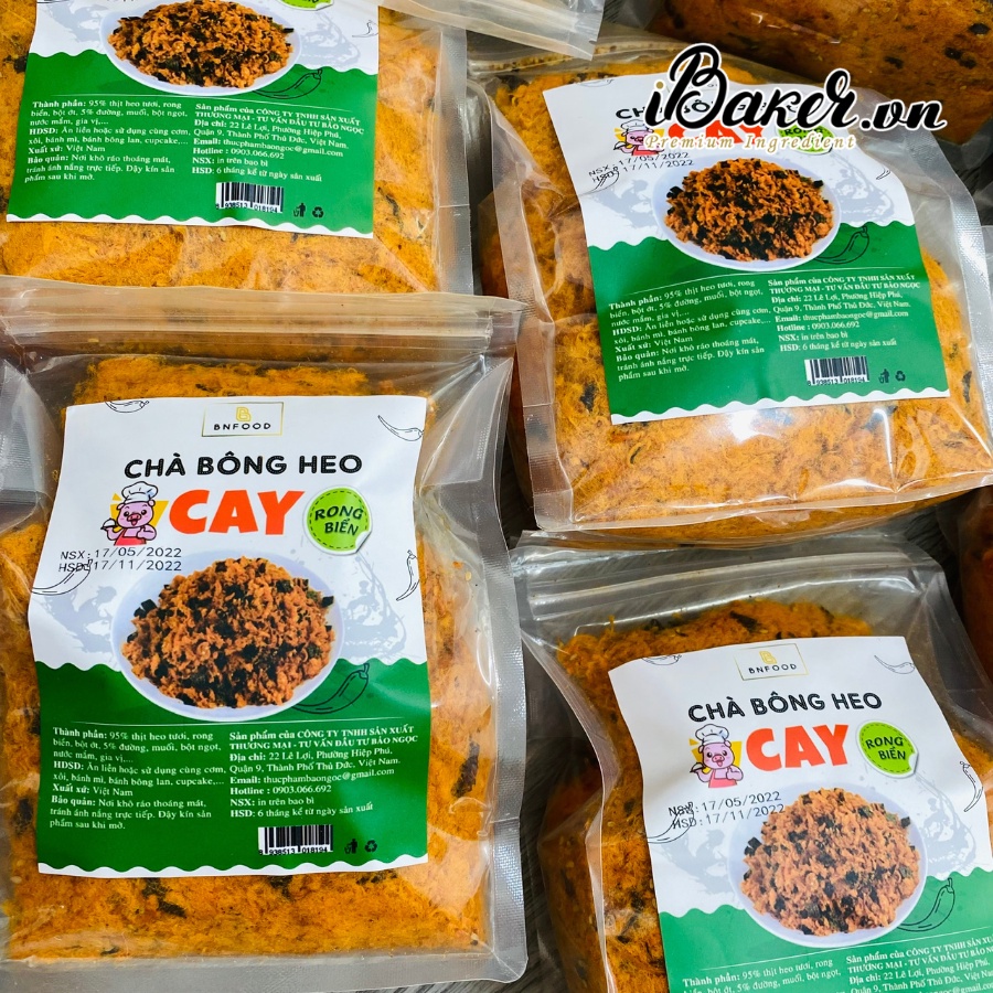 Chà bông heo cay rong biển BNFOOD