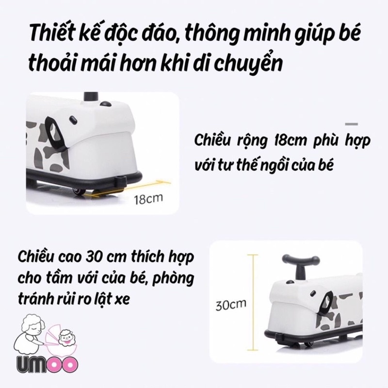 Thanh lý Xe chòi chân Cún Umoo dành cho bé từ 1 tuổi trở lên. Hàng trưng bày