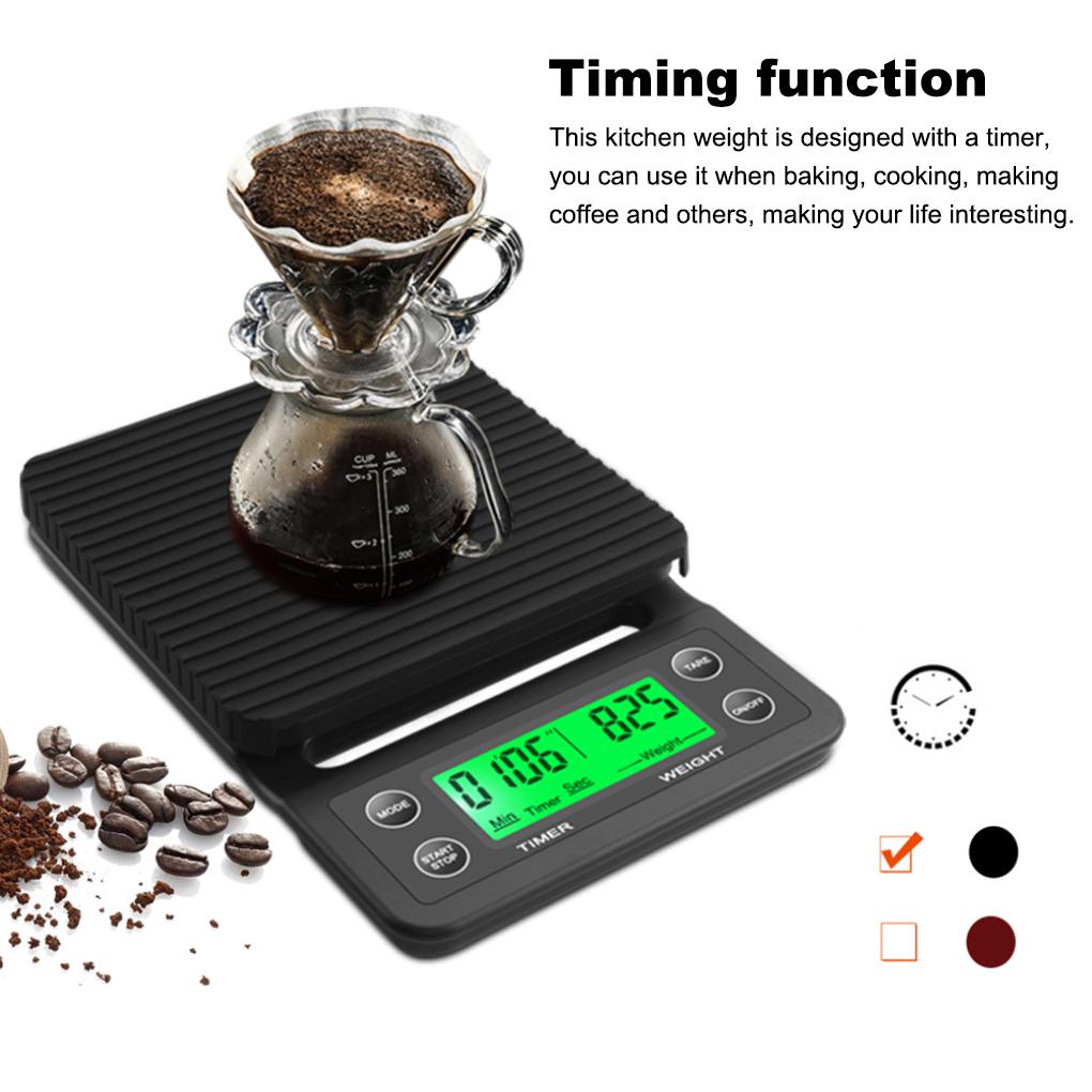 Cân Điện Tử 5kg / 0.1g g / oz / lb / ml Có Thể Điều Chỉnh Tiện Dụng Cho Nhà Bếp