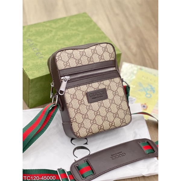 Túi đeo chéo nam nữ G.C mini DA PU có bảo hành fullbox +BILL hot nhất 2022