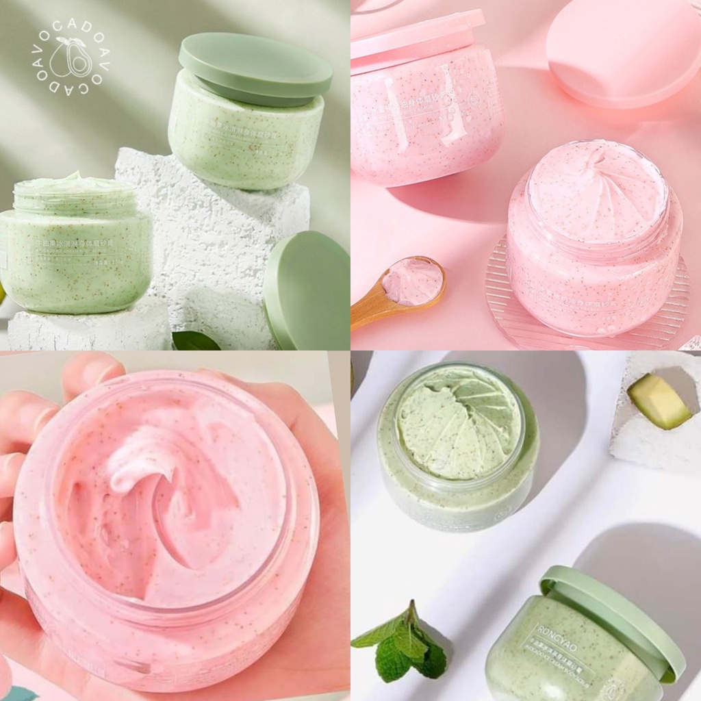 Tẩy Tế Bào Chết Chiết Xuất BƠ, ĐÀO HEYXI 250g - Sản Phẩm Mẫu Mới Chính Hãng