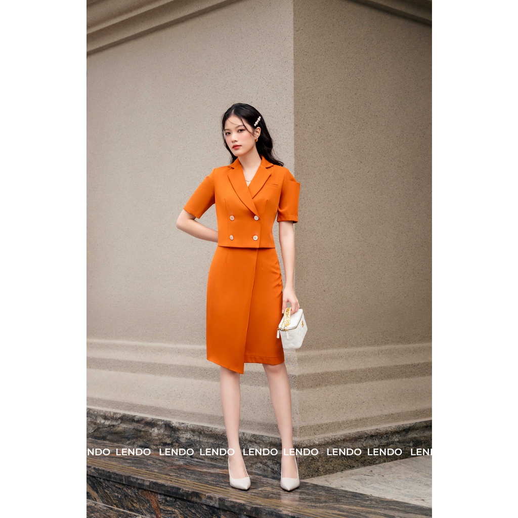 Sét ký giả công sở hai màu LENDO cao cấp SB220729